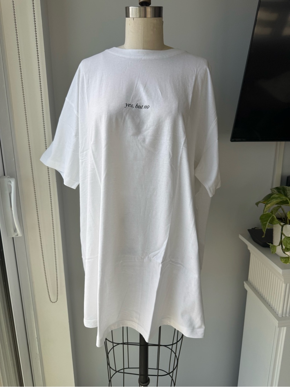 Night Addict 'yes, but no' Graphic Tshirt Dress